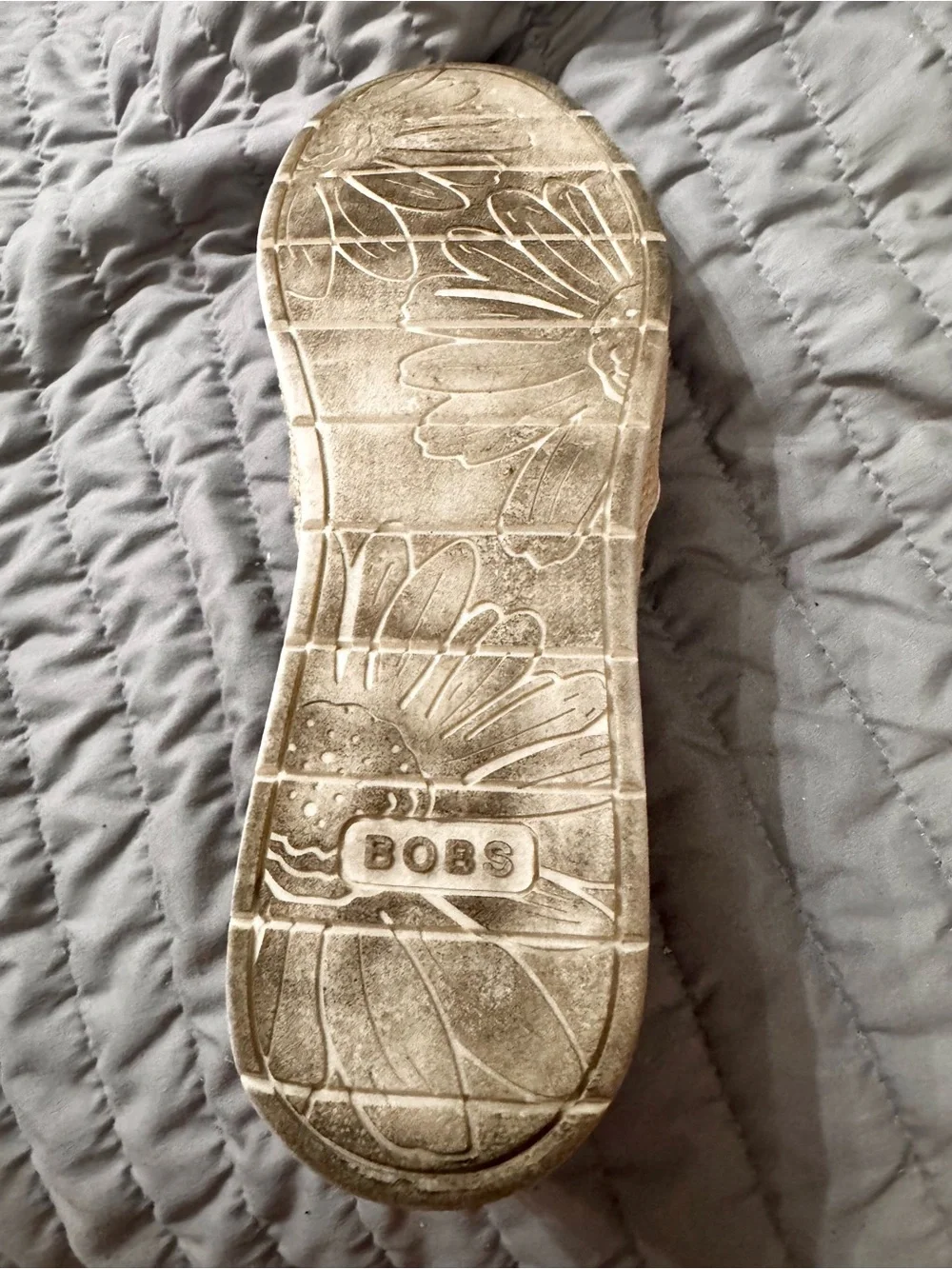 Skechers BOBS Memory Foam Slip-On Sneakers - Beige
